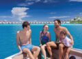 Family on a holiday in Maldives