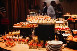 late night food counter wedding