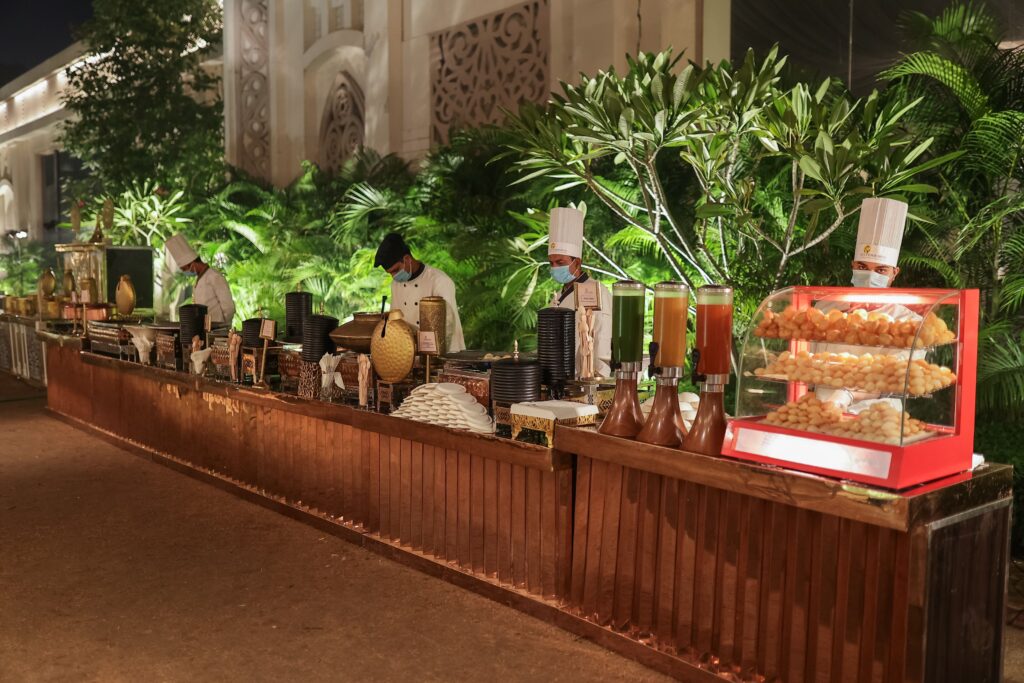 late night snack counters at wedding